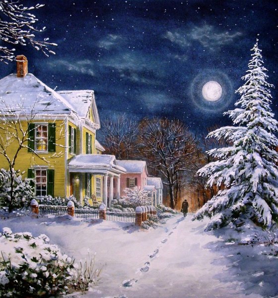 Художник Терри Редлин зима