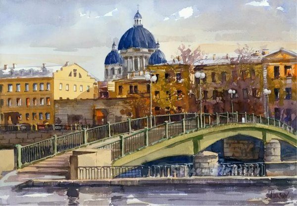 Сергей Алексеев художник Санкт-Петербург акварель