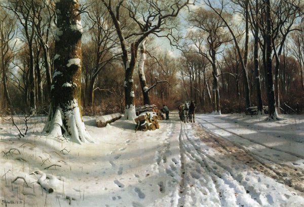 Петер Менстед зимние пейзажи