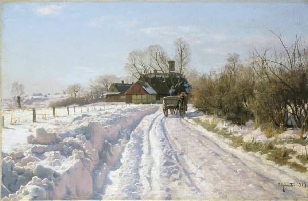 Петер мёрк мёнстед (1859 — 1941)зимние картины