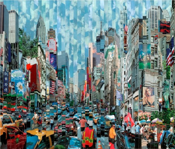 Коллаж из журналов город