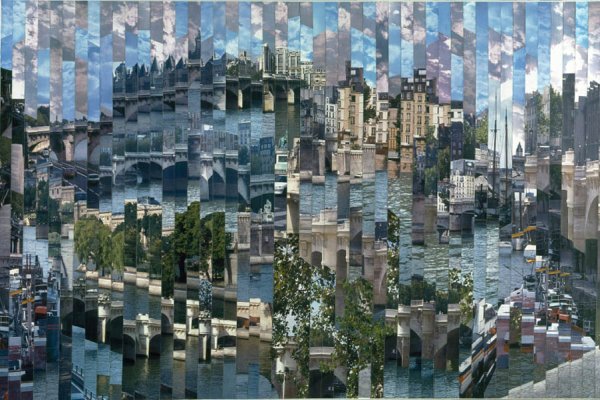 Город в стиле коллаж
