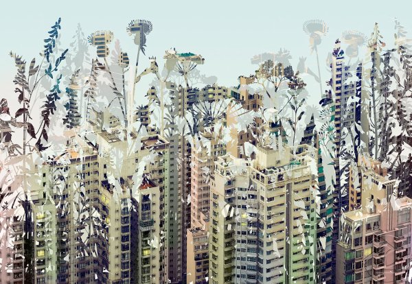 Коллаж образ современного города