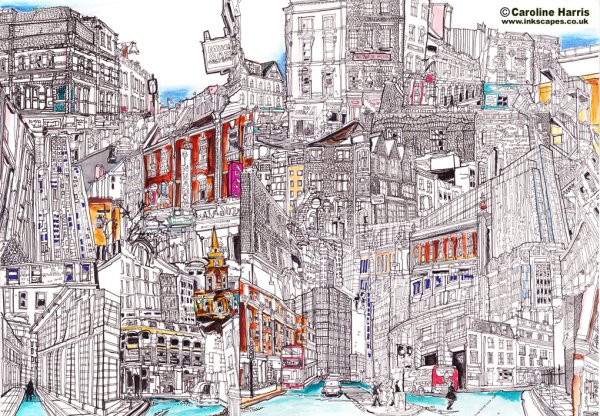 Коллаж современного города