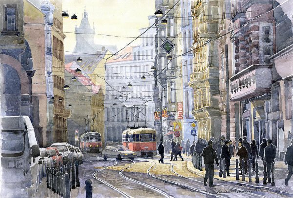 Юрий Шевчук Прага живопись