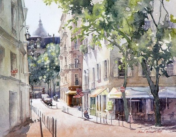 Михал орловски акварель картины