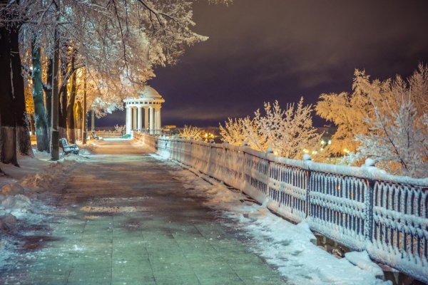 Зимняя набережная Ярославля