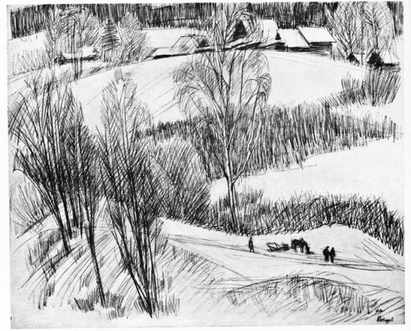 Глебов линогравюра