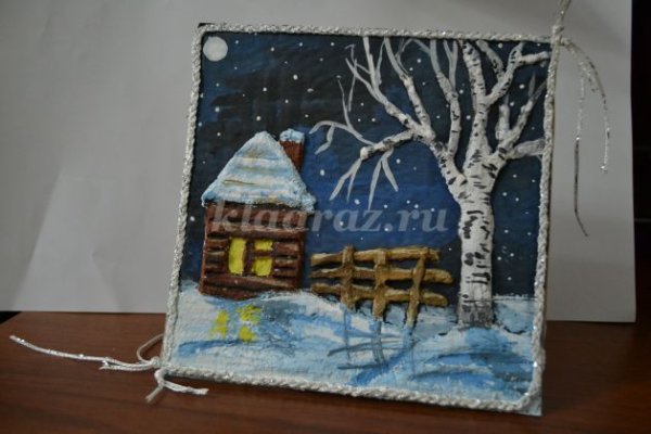 Аппликация зимняя фантазия