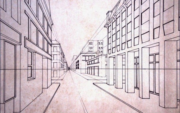 Линейная перспектива ограниченного пространства пленэр