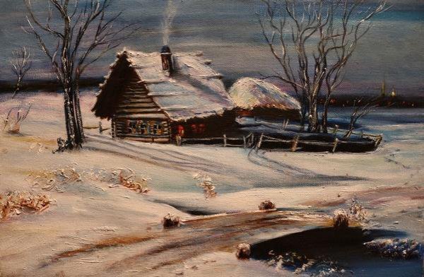 Иван Айвазовский. Зимний пейзаж 1880–е, холст, масло.