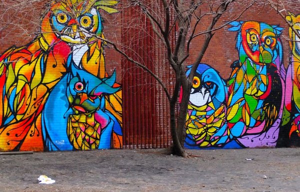 Граффити на улице