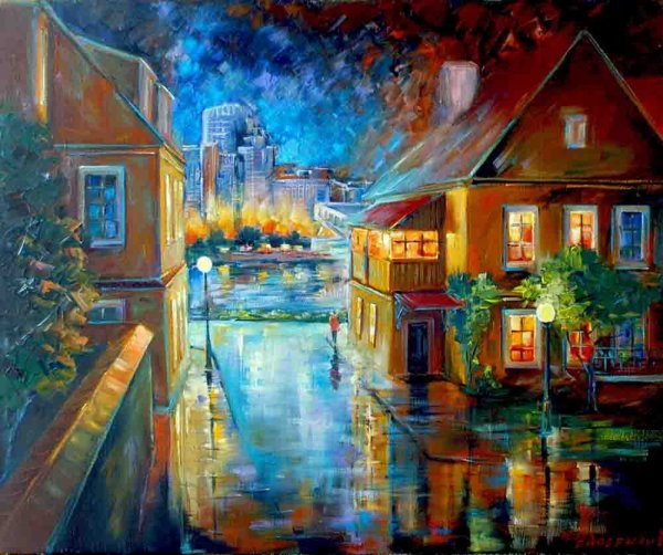 Город картины художников