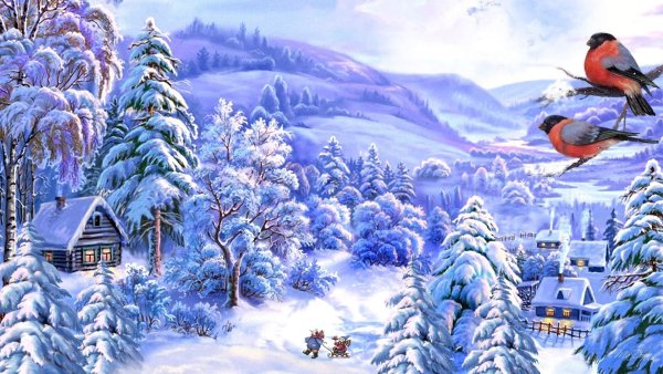 Зима вектор