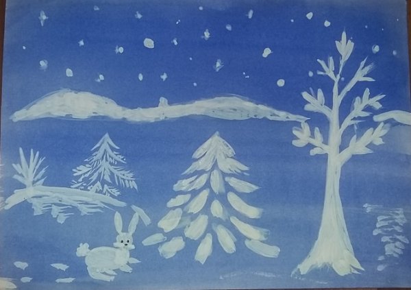 Фон для зимнего пейзажа для детей