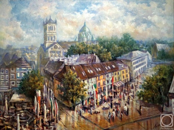 Городской пейзаж немецких художников-