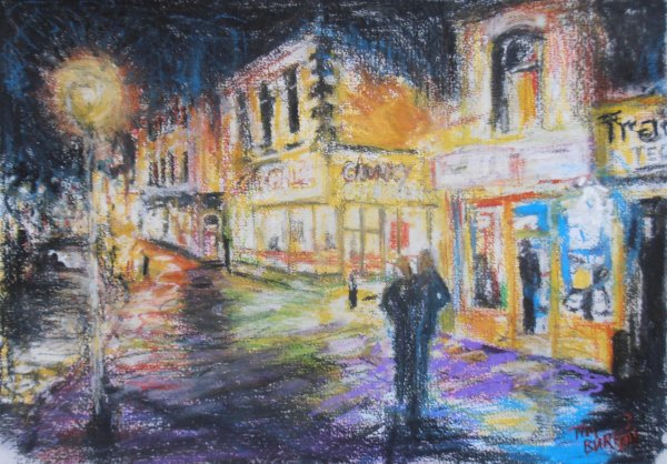 Город Импрессионизм темный