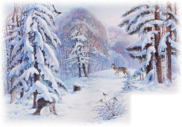 Г Скребицкий четыре художника зима