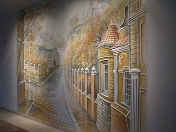 Судаков Сергей барельеф картины улицы Италии