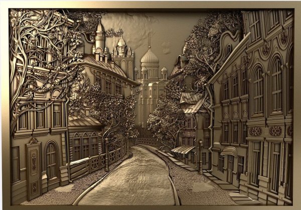 Настенное панно город