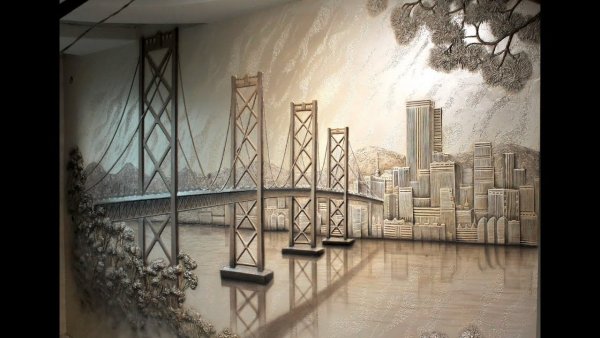 Современная роспись стен в городе