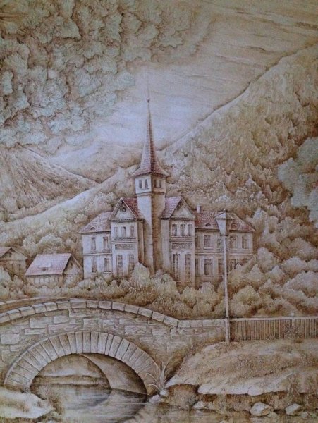 Рельефная роспись стен