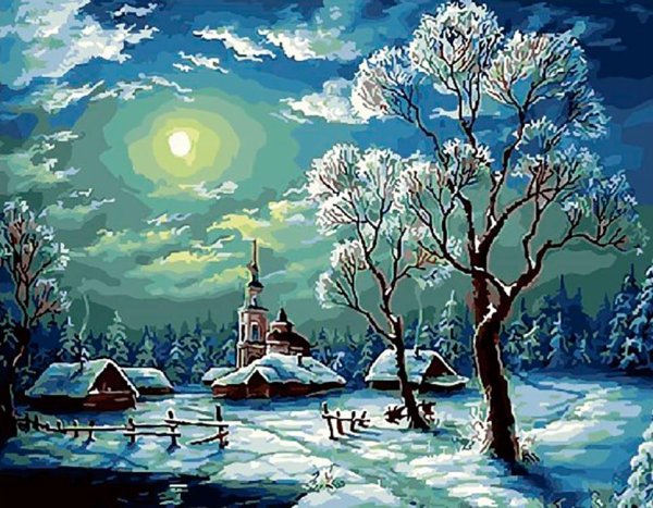 Доброго зимнего вечера город