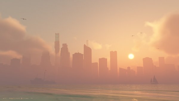 Нью-Йорк Сити небоскребы