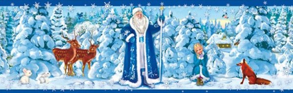 Новогодний баннер для детей сказочный