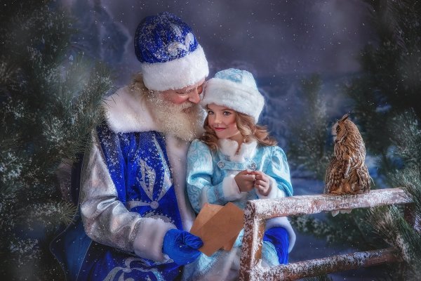 Зима дед Мороз и Снегурочка