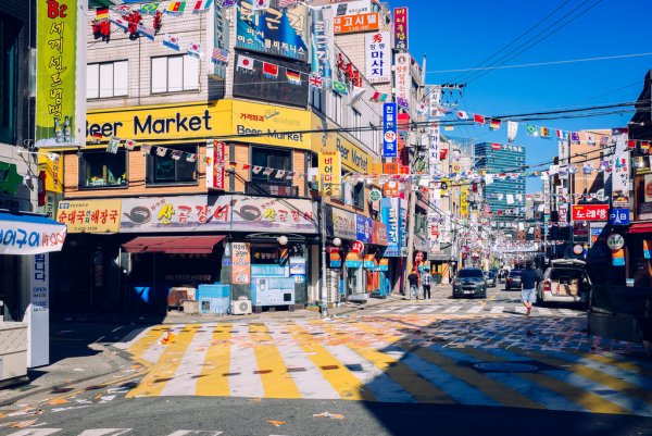 Южная Корея улица фон