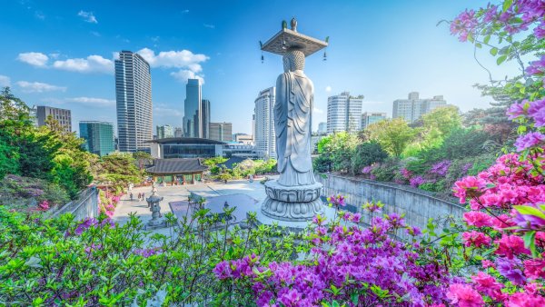 Ночной Сеул Южная Корея