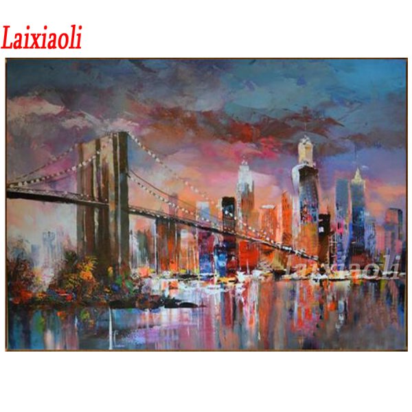 Картина Нью-Йорк Бруклинский мост