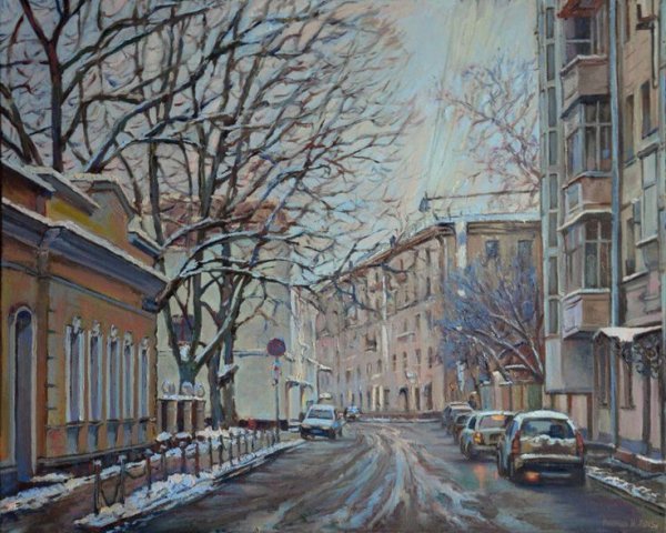 Потаповский переулок на картинах московских художников