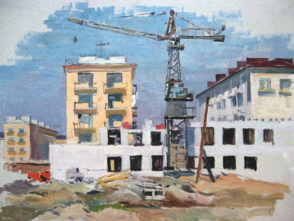 Стройка живопись