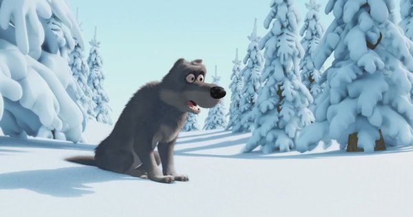 Маша и медведь зима волки