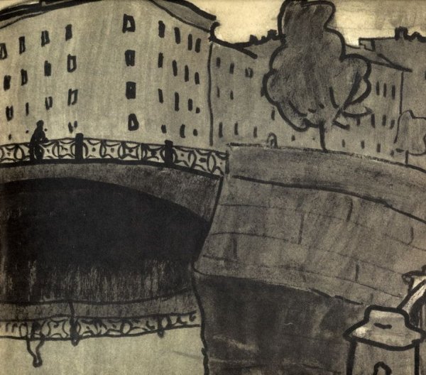 Анатолий Кокорин акварель Ленинградский