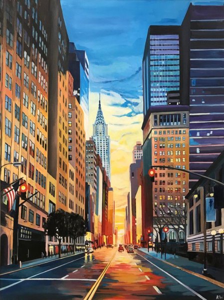 Улица Нью Йорка вектор