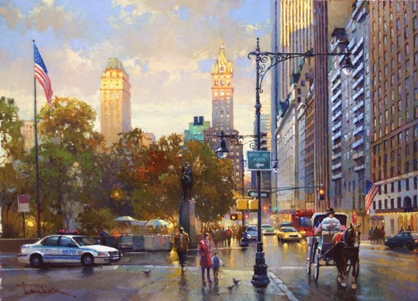 Картина по номерам Нью Йорк Манхэттен