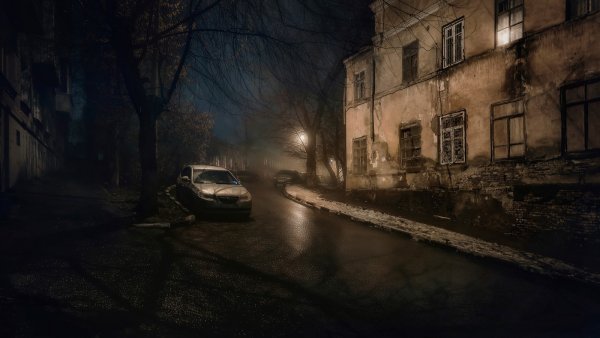 Мрачный российский город