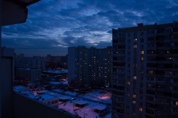 Панельки вечером