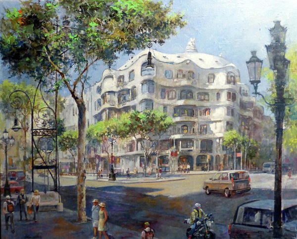 Испания архитектура Барселона парк Гауди