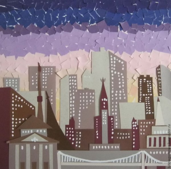 Аппликация город