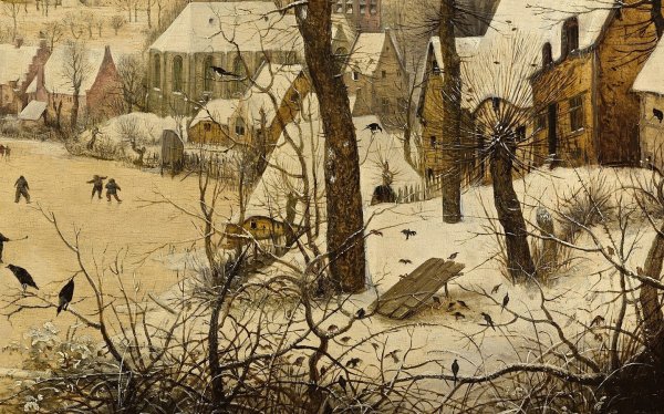 Питер брейгель старший. "Пейзаж с конькобежцами и ловушкой для птиц"