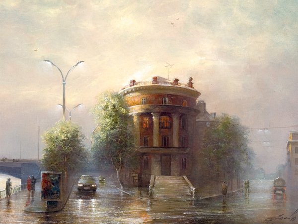 Живопись ,художник Игорь Разживин , Яузский бульвар