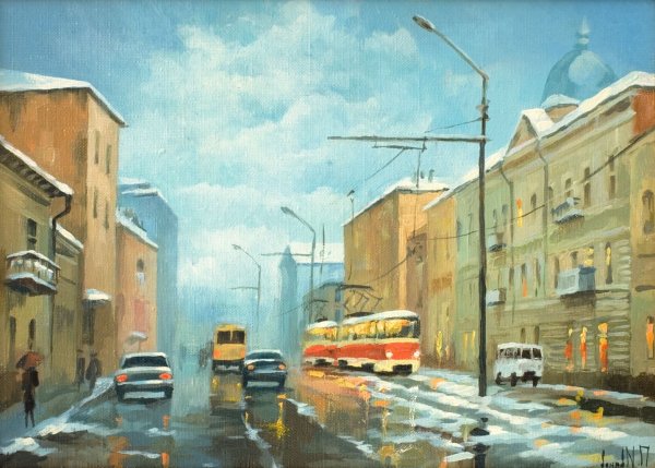 Тверской проспект в Твери живопись