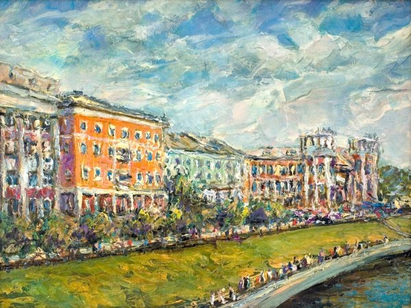 Новиков художник Москва городской пейзаж