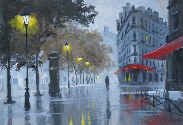 Paul Gustave Fischer (1860 – 1934) Rainy Day