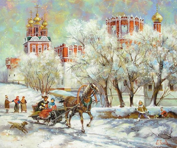 Владимир Краевский зима живопись