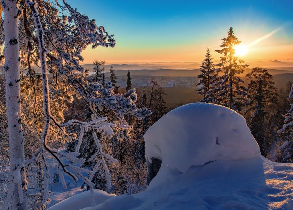 Урал зимние пейзажи Владимир Бормотов